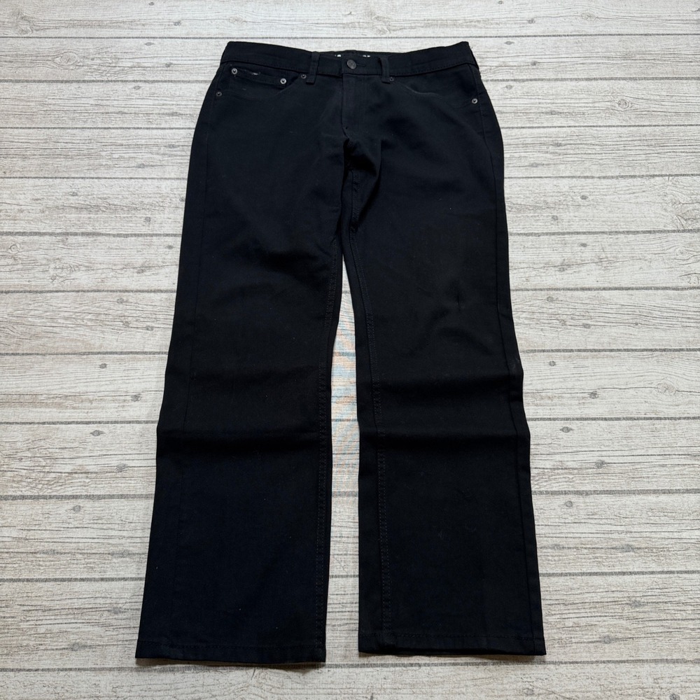 Levi's Signature S61 Jeans Men's 32x30 Black Denim Relaxed Fit High Rise Utility